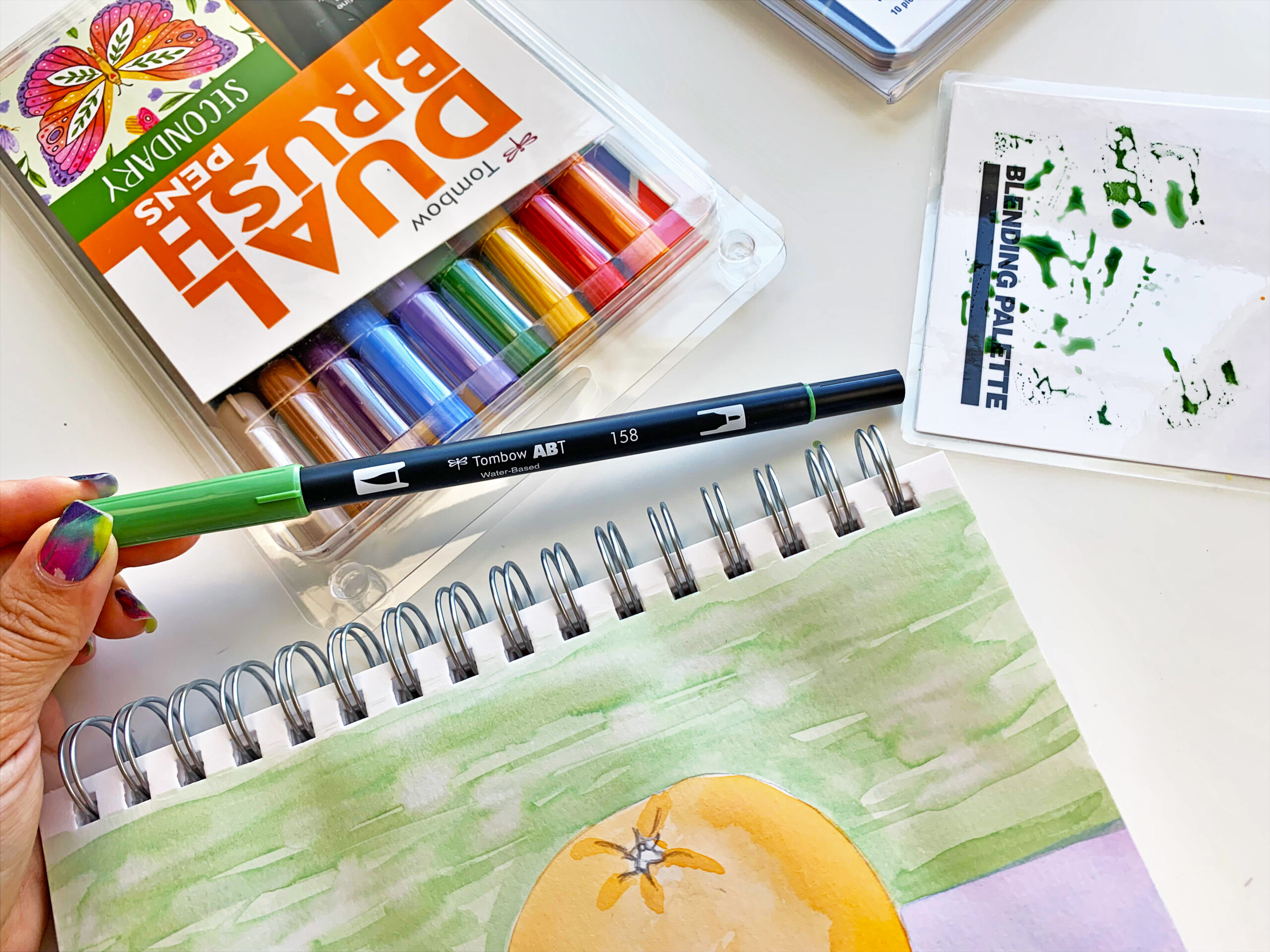 Using Tombow Dual Brush Pens for Watercoloring - Tombow USA Blog