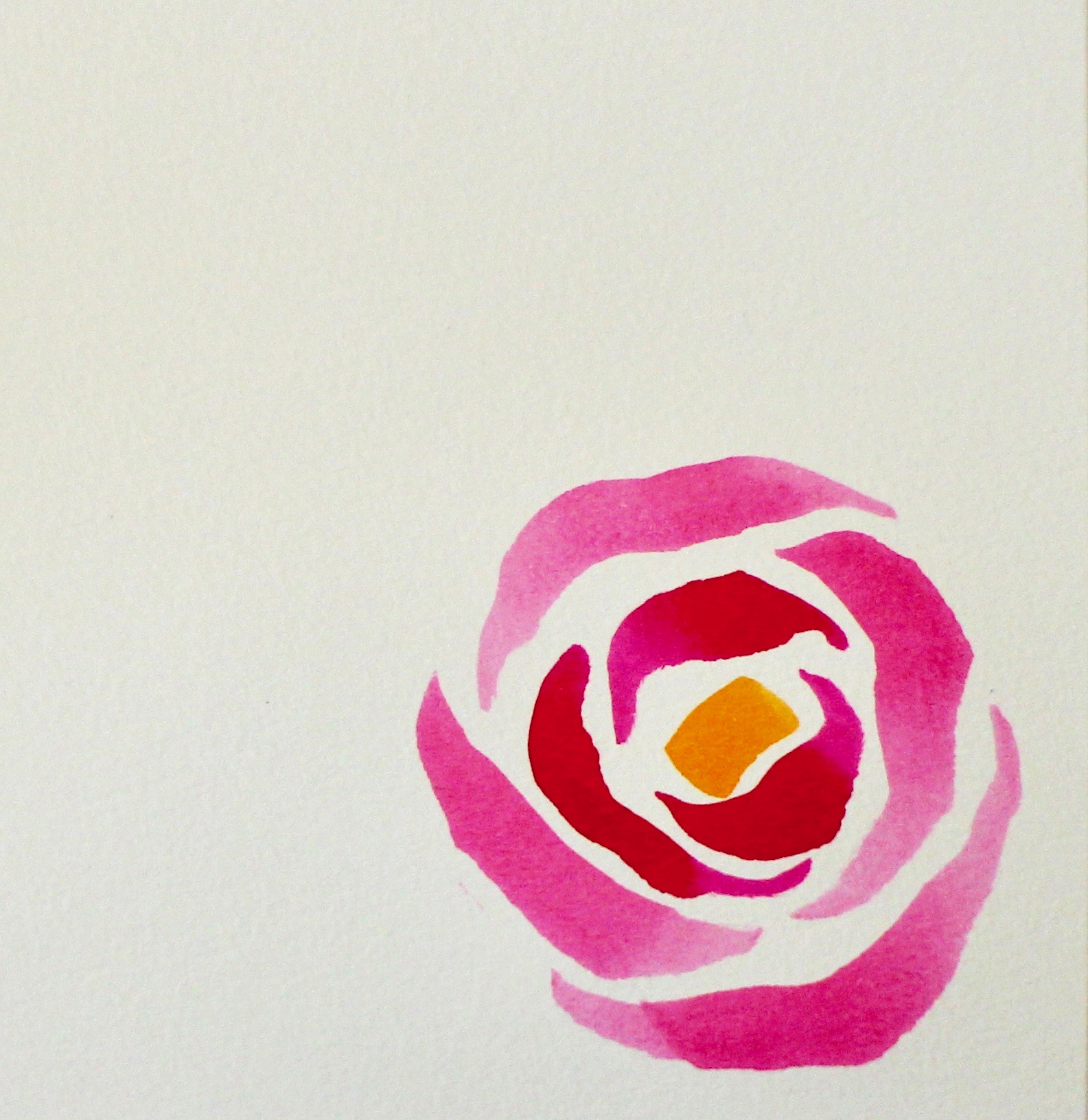 Rose Watercolor Recipe Cards, 4x6 cards »