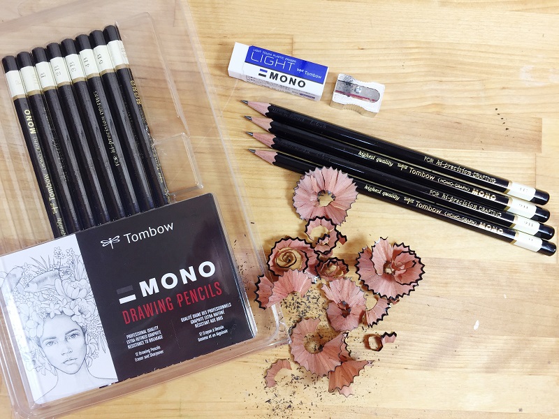 Professional Drawing Pencil Sketch Kit, Tombow MONO Drawing Kit