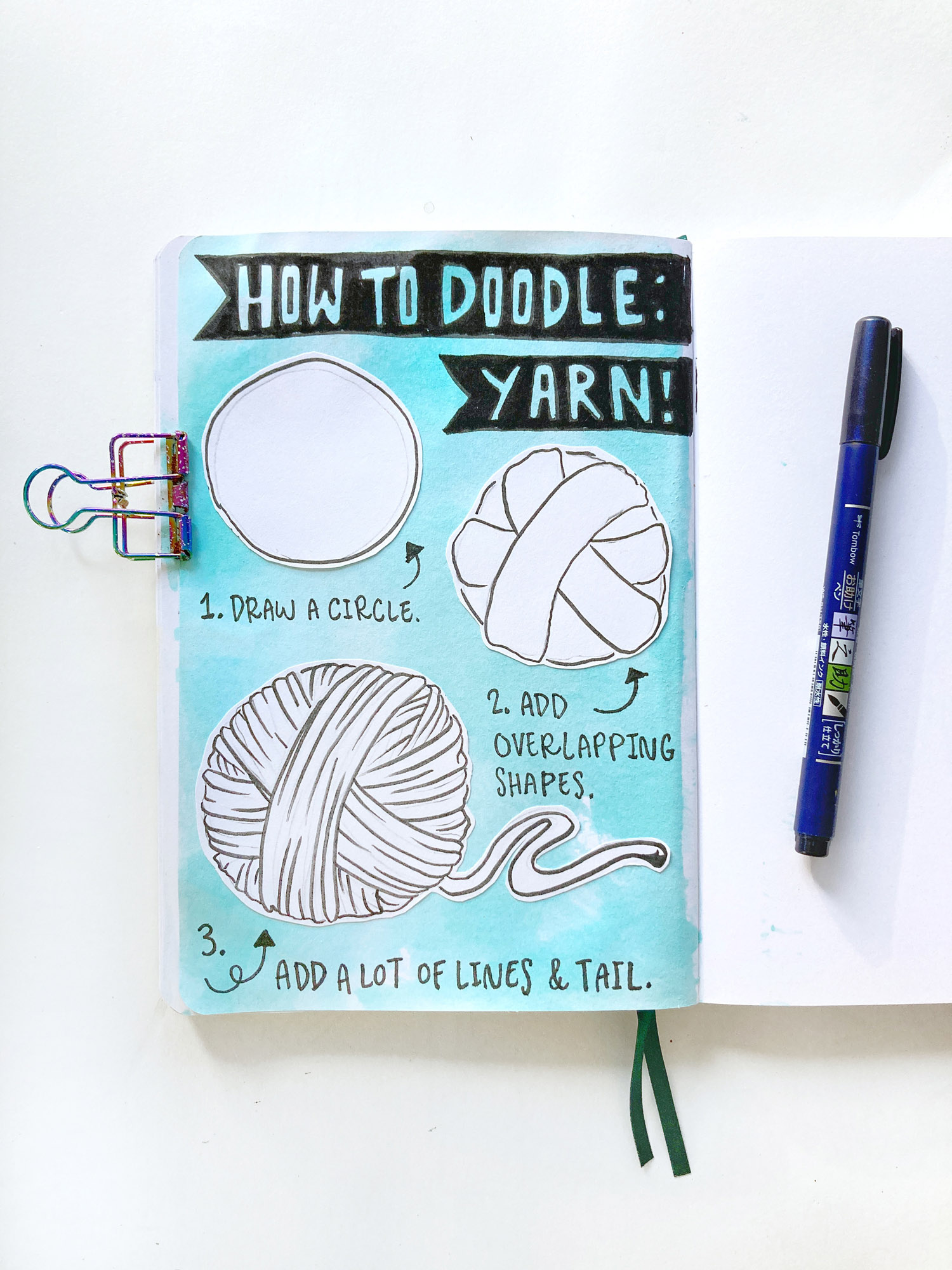How to Doodle Yarn for Crochet and Knitting Art