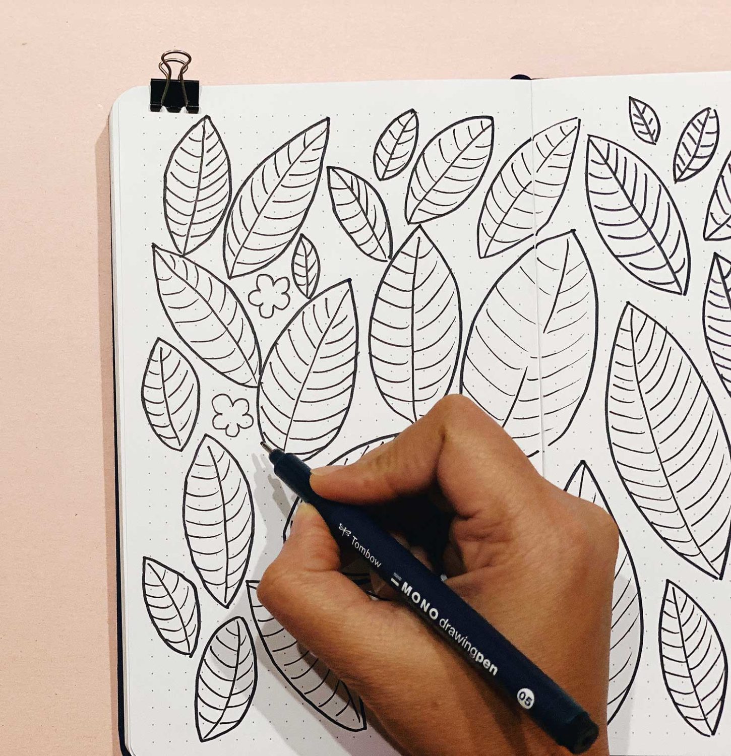 Easy black pen art/ doodle art / draw with me 