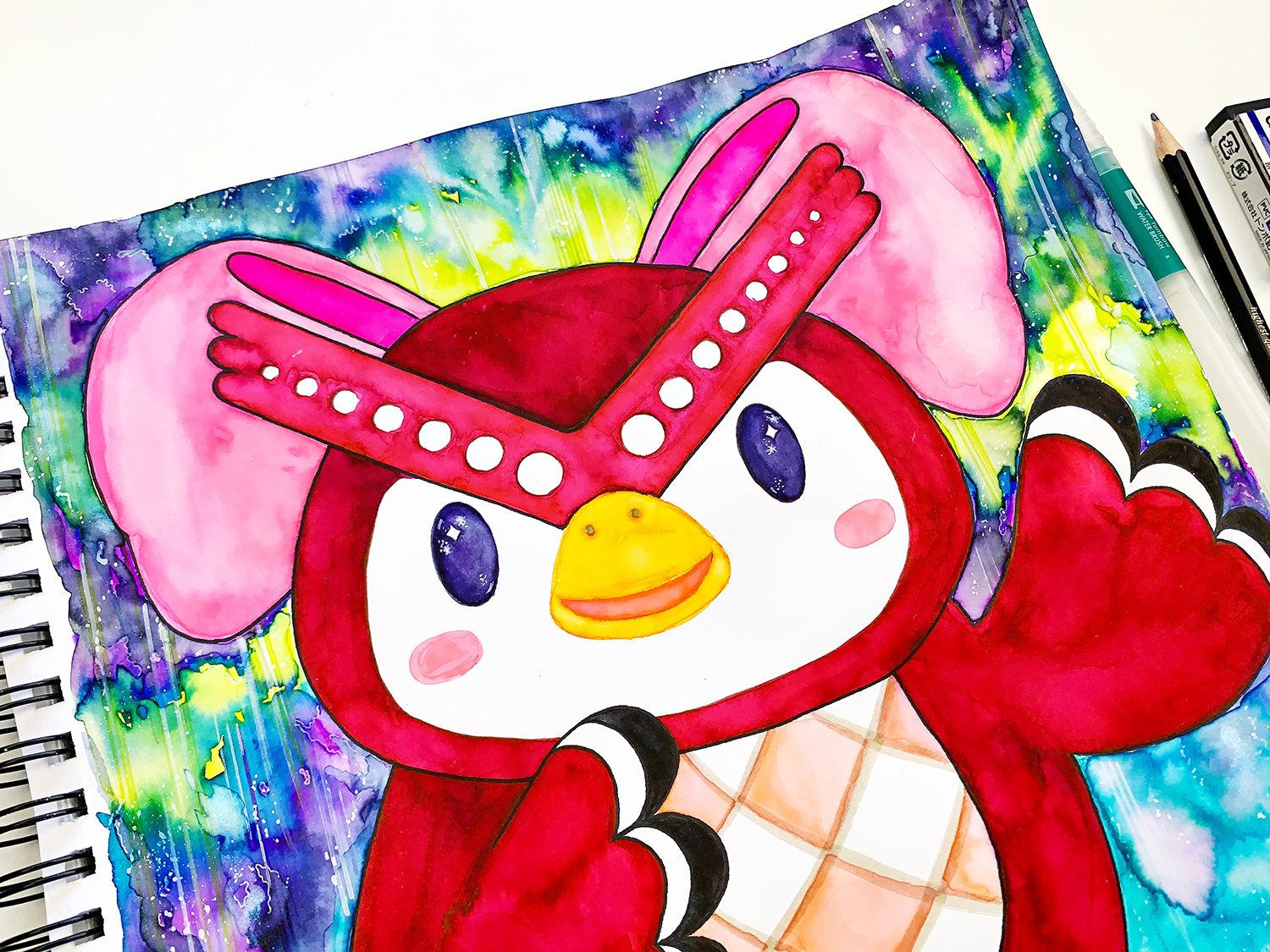 How to Create Animal Crossing Watercolor Fan Art - Jennie Garcia