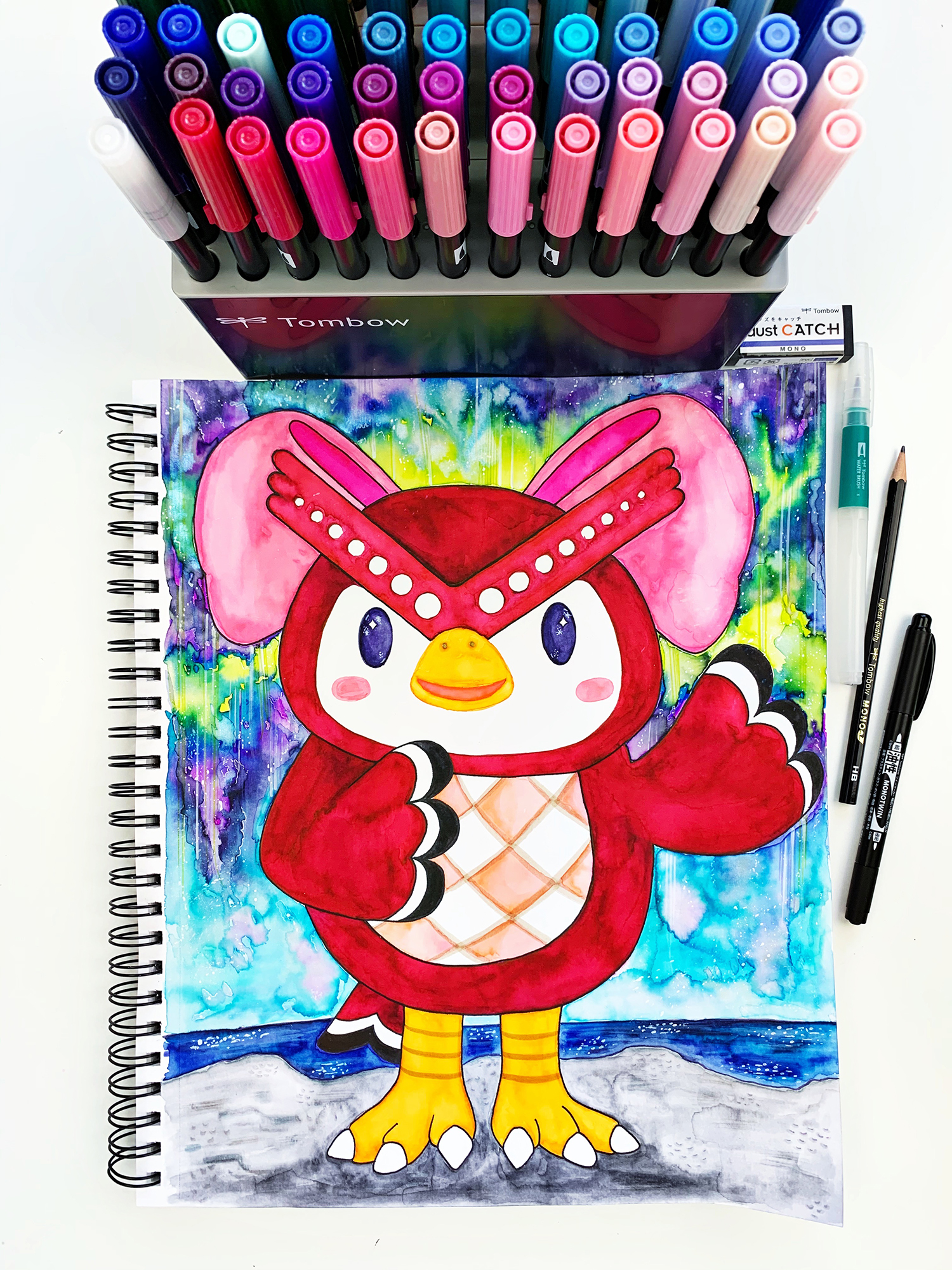 How to Create Animal Crossing Watercolor Fan Art - Jennie Garcia