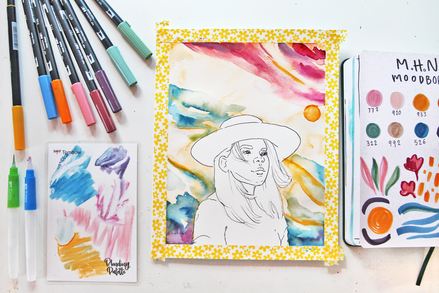 DIY Watercolor Art Inspired by Your Favorite Artist - Katie Smith