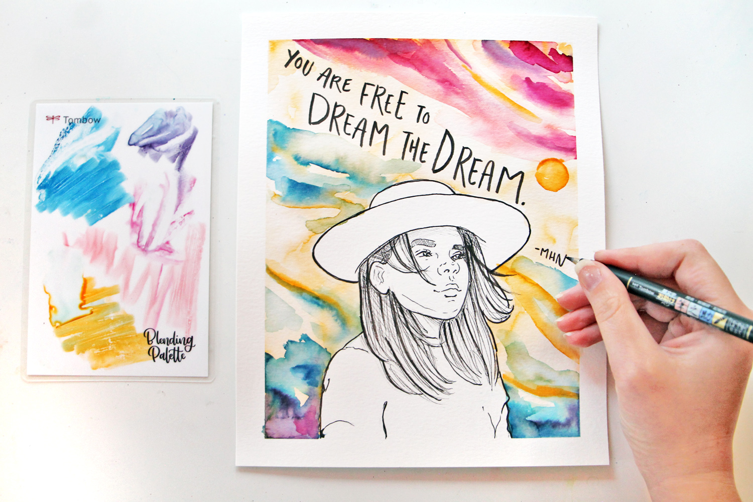 DIY Watercolor Art Inspired by Your Favorite Artist - Katie Smith