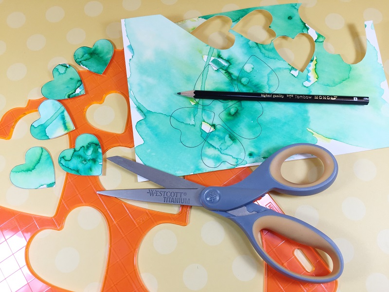 Create Gold Foil and Watercolor Shamrocks with Tombow Adhesives