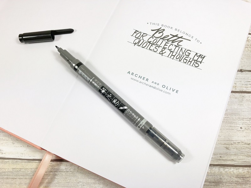 06-10-18 HOW TO START A LETTERING JOURNAL WITH ARCHER AND OLIVE BETH WATSON