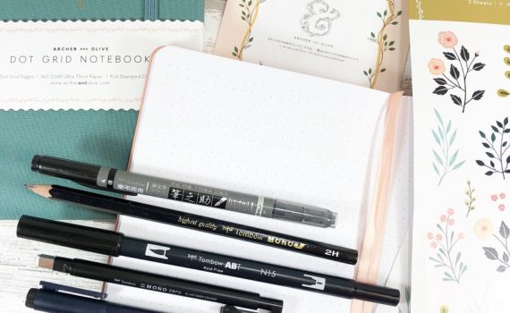 Archer & Olive x Plant Based Bride Notebook and Acrylograph Collab – Mark  Your Pages