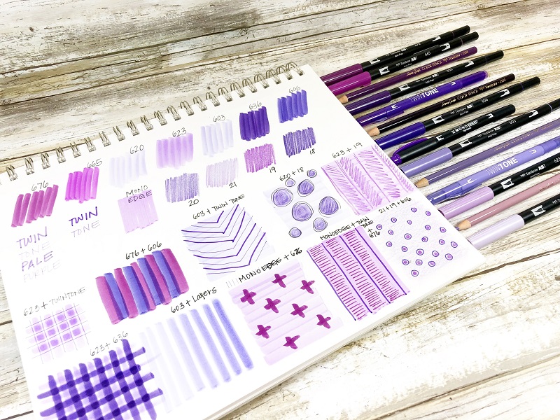 How to Create Vibrant Violet Notecards by Beth Watson