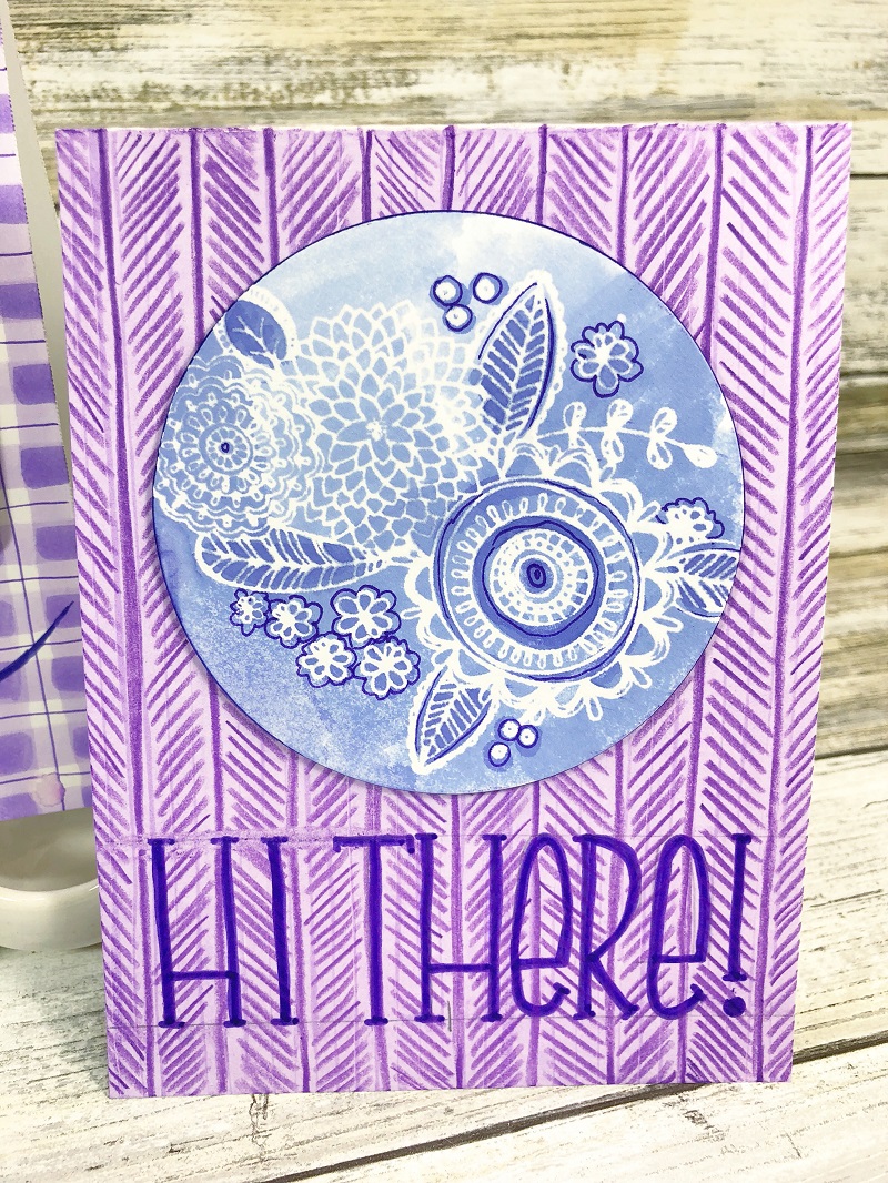 How to Create Vibrant Violet Notecards by Beth Watson