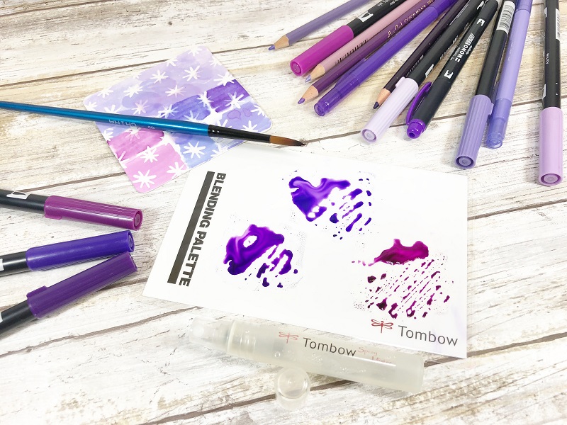 How to Create Vibrant Violet Notecards by Beth Watson