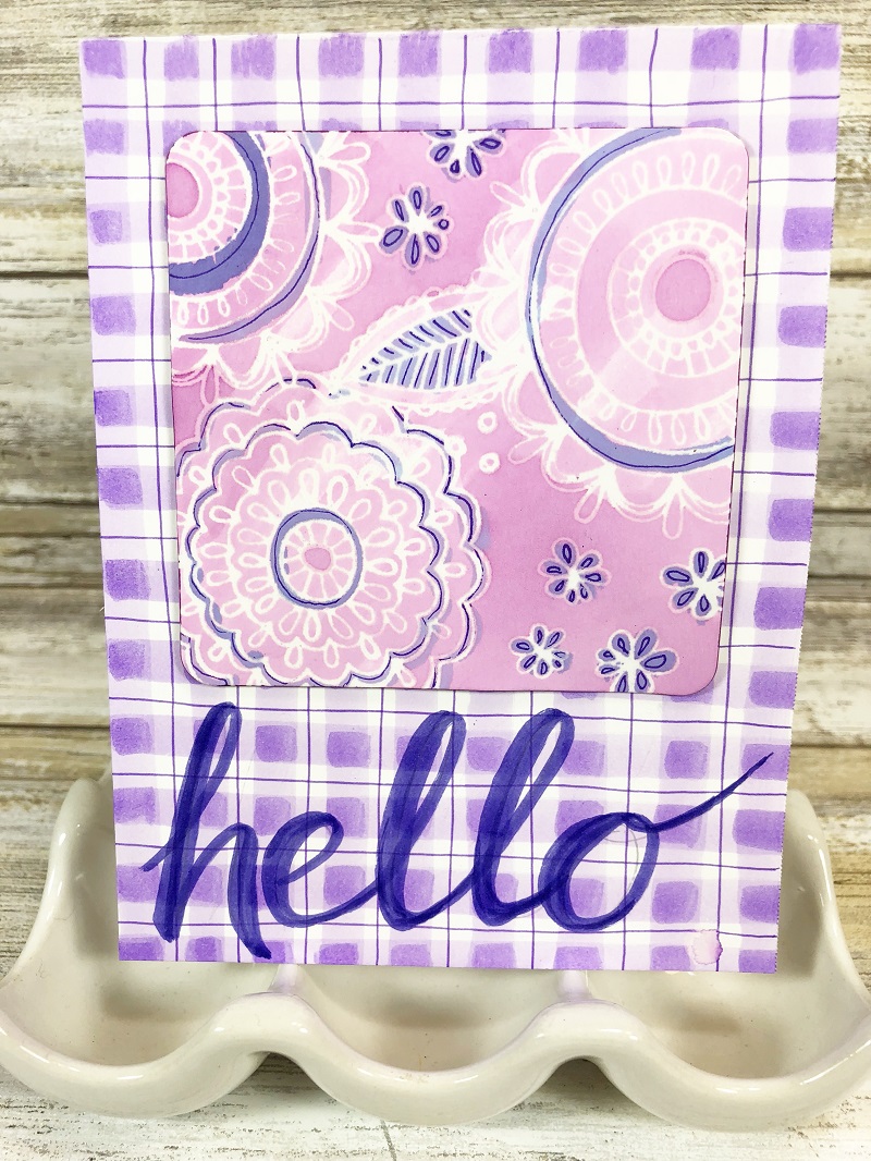 How to Create Vibrant Violet Notecards by Beth Watson