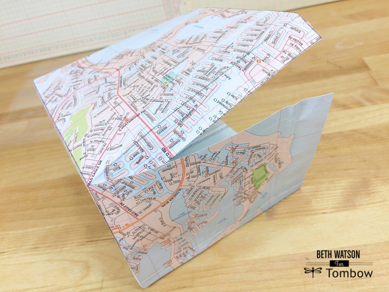 Trio of Upcycled Map Projects by Beth Watson