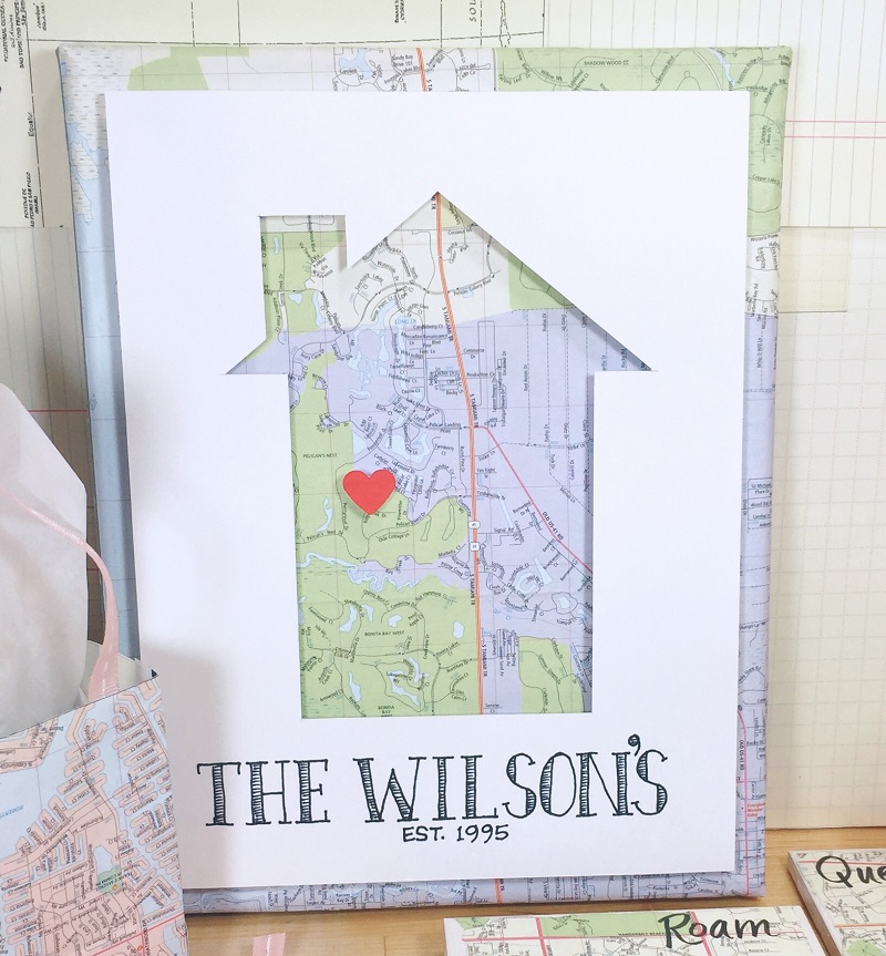 A Trio of Upcycled Map Projects by Beth Watson