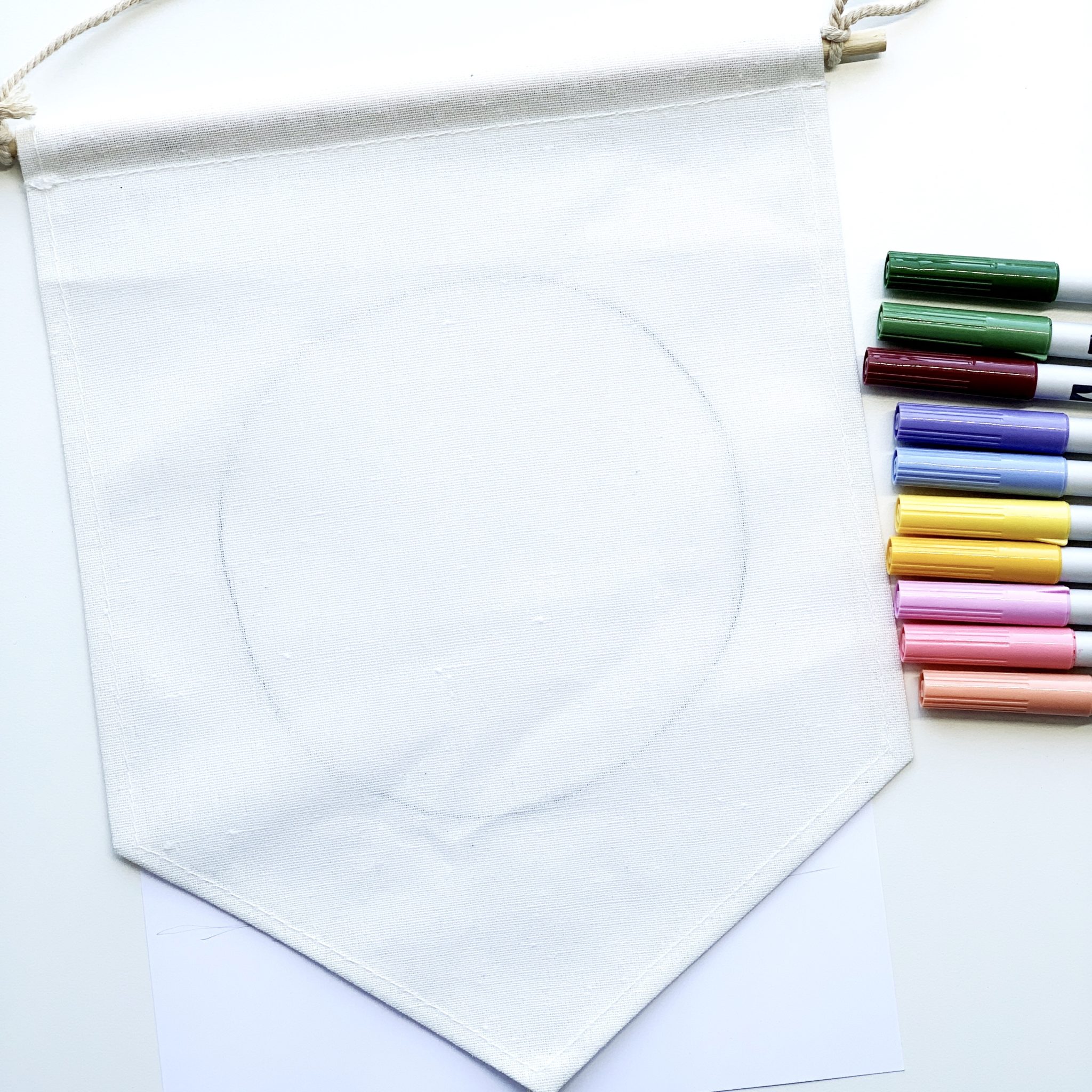 Decorate a Fabric Banner with ABT PRO Markers  - Adrienne Castleton