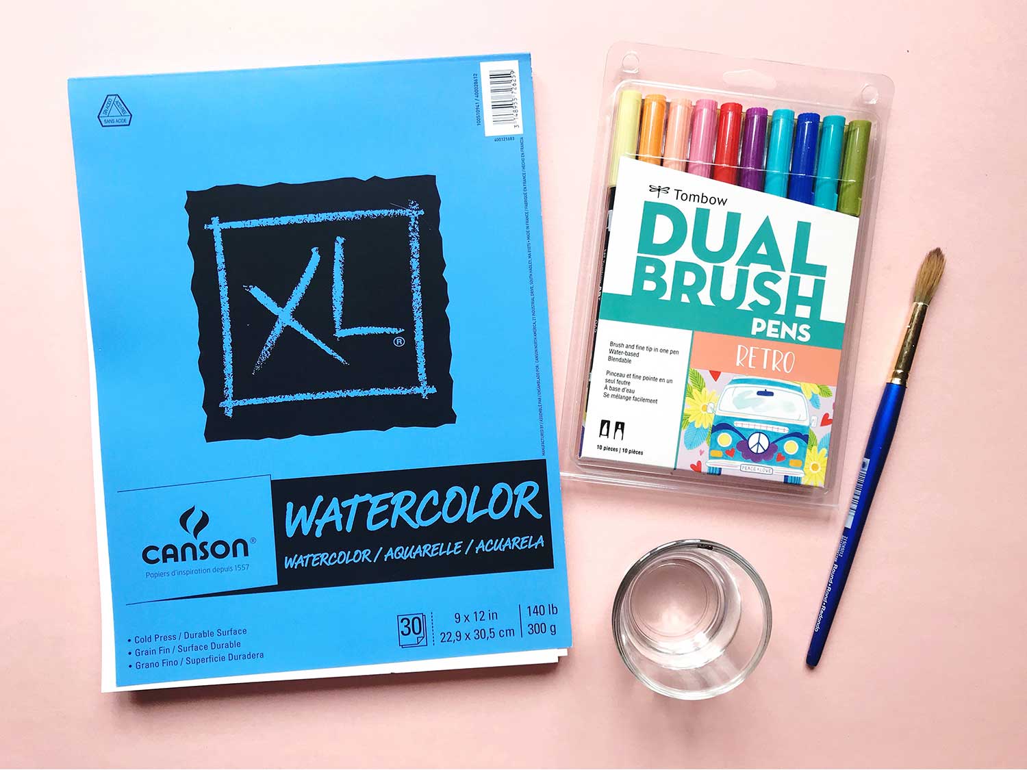 Watercolor Round Brush Pens - 3 Piece Set, Hobby Lobby