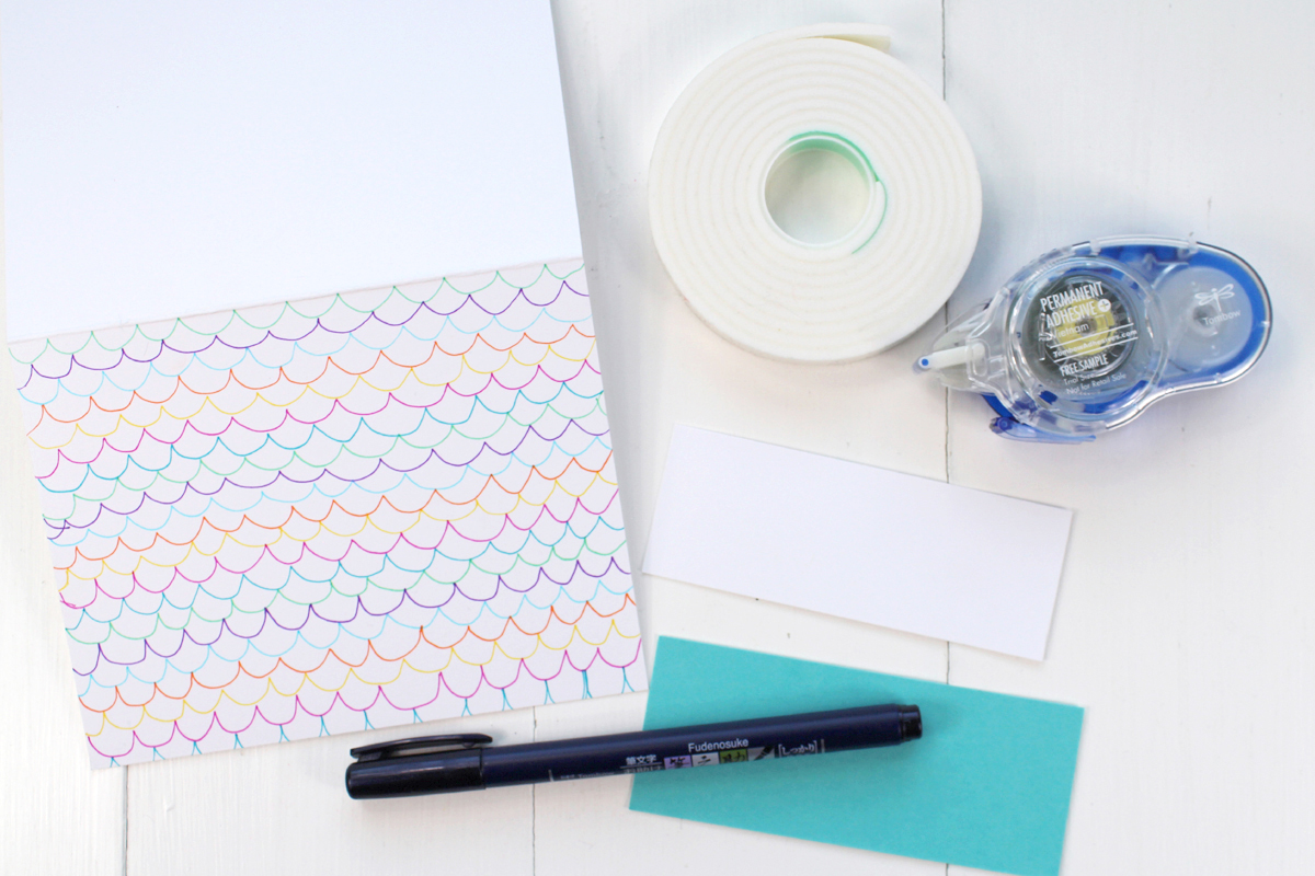 Making Small Notecards Using Echo Park Paper Company - Tombow USA Blog