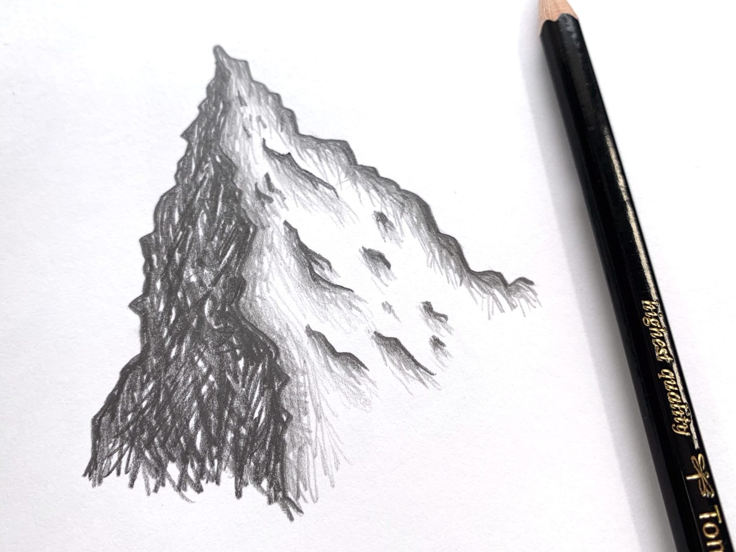 Mountain Tutorial Using the MONO Drawing Pencil Set - Ali LePere