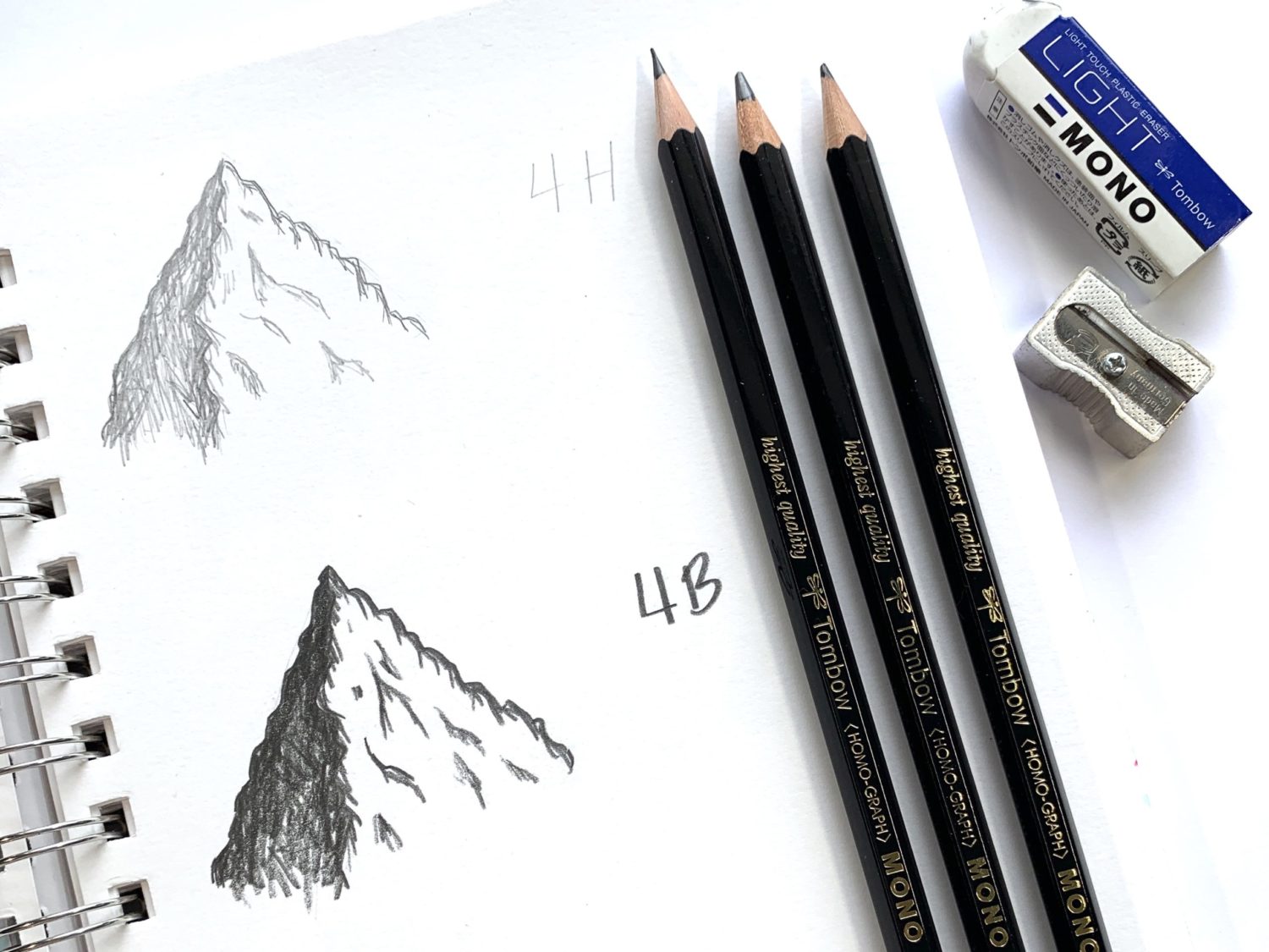 Mountain Tutorial Using the MONO Drawing Pencil Set - Ali LePere