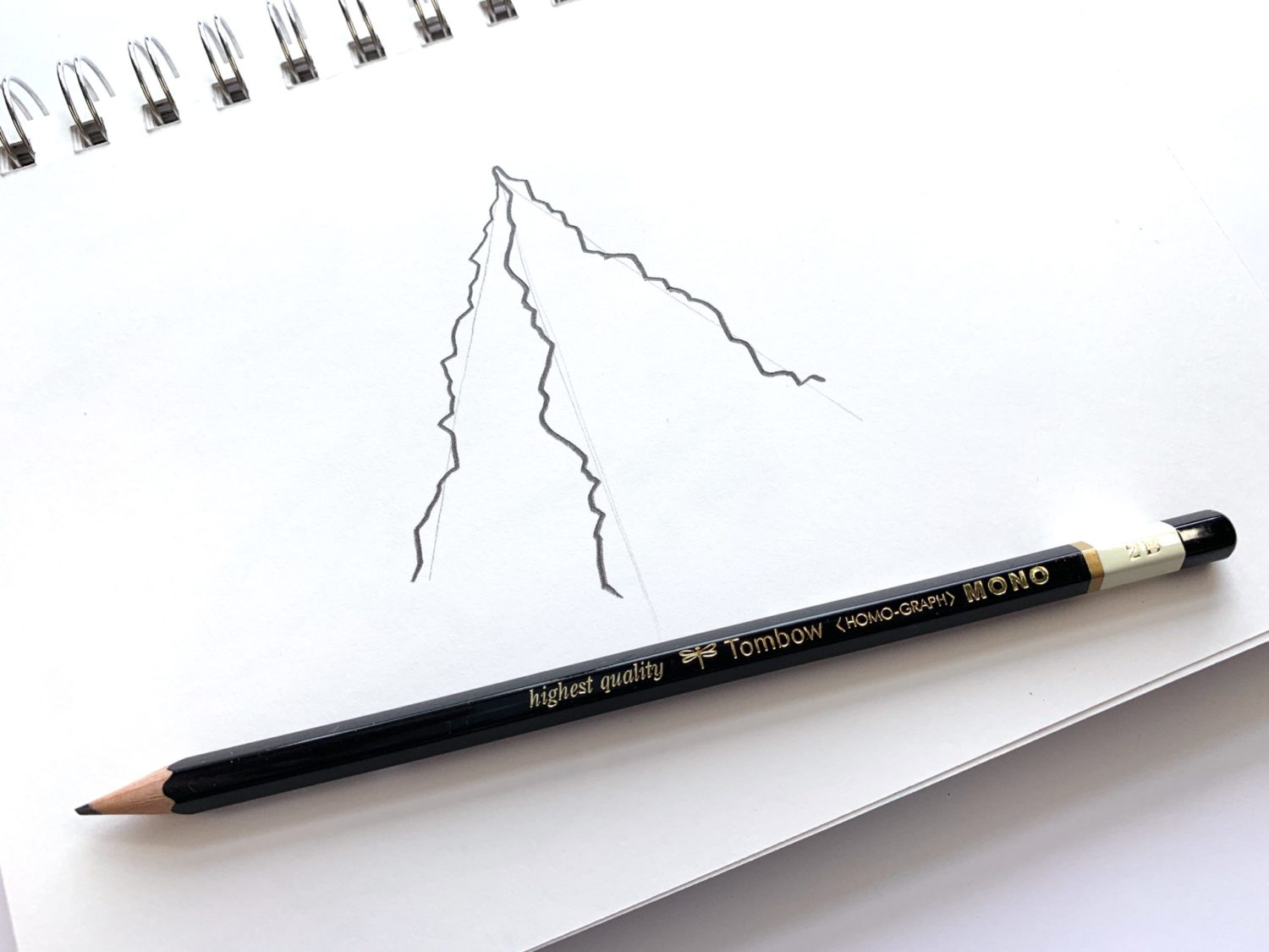 Mountain Tutorial Using The MONO Drawing Pencil Set Tombow USA Blog