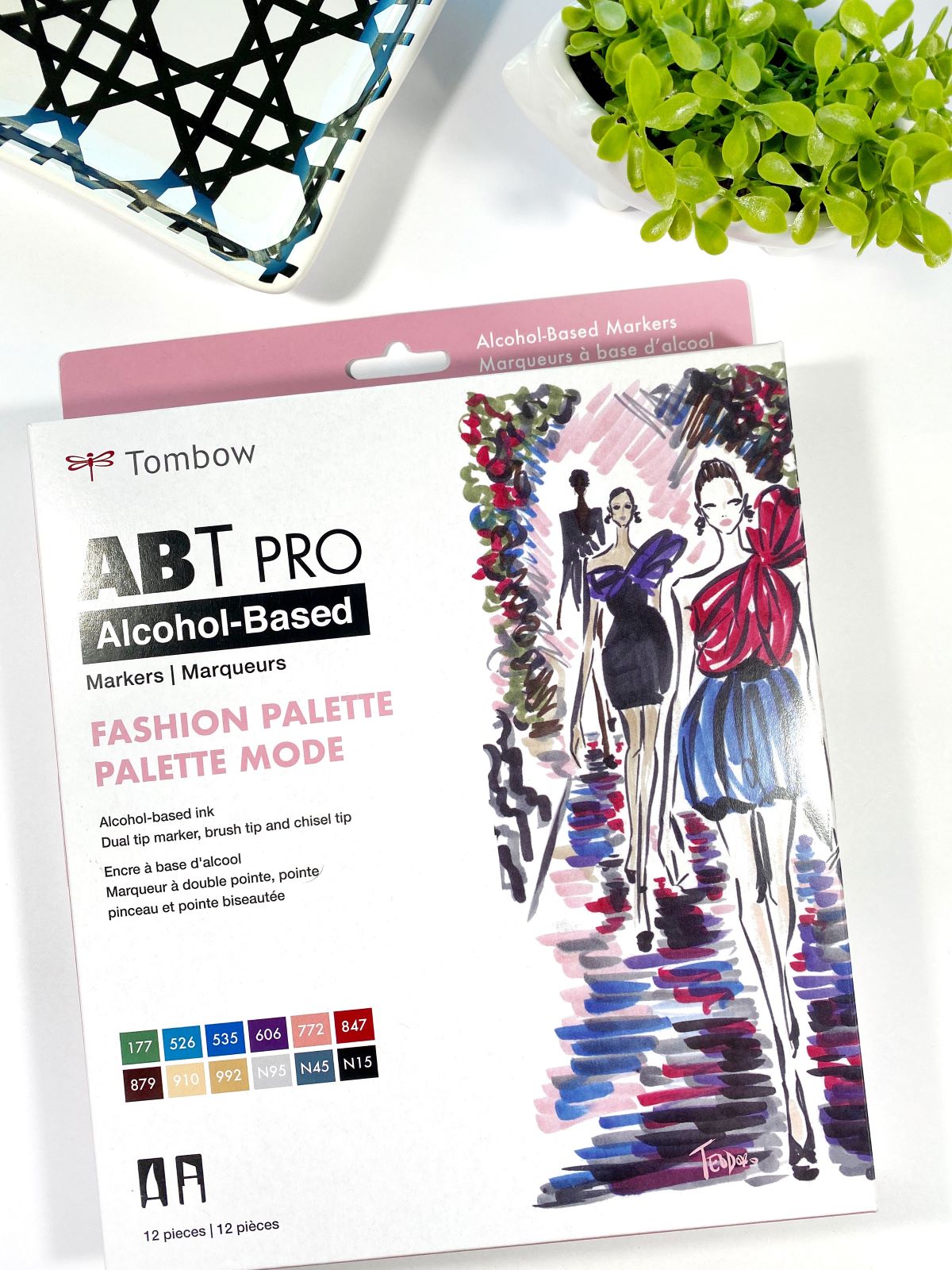 Creating With the ABT PRO Alcohol-Based Marker Fashion Palette 12-Pack - Mandy Faucher