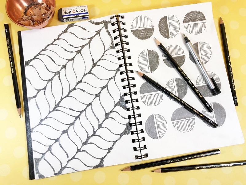 Create Pattern with MONO J Drawing Pencils from Tombow USA Beth Watson shows you how!