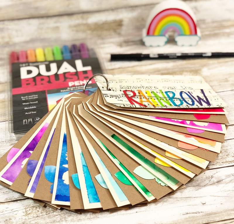 How To Art Journal with Scrapbook Supplies - Tombow USA Blog