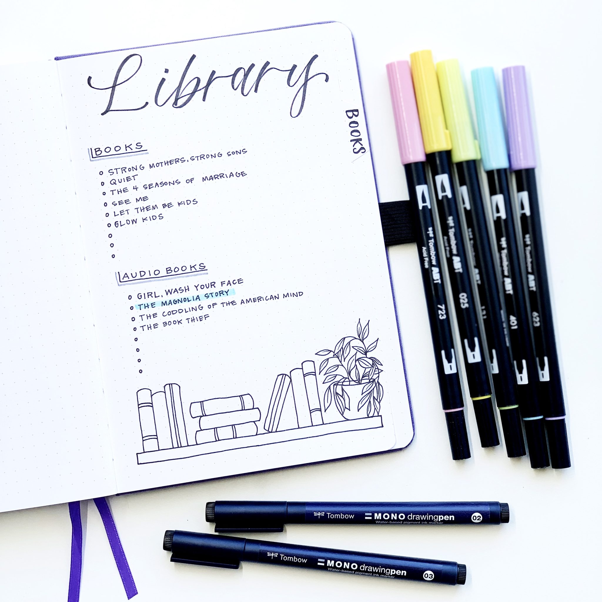 Bullet Journal Layout With New Dual Brush Pens - Tombow USA Blog