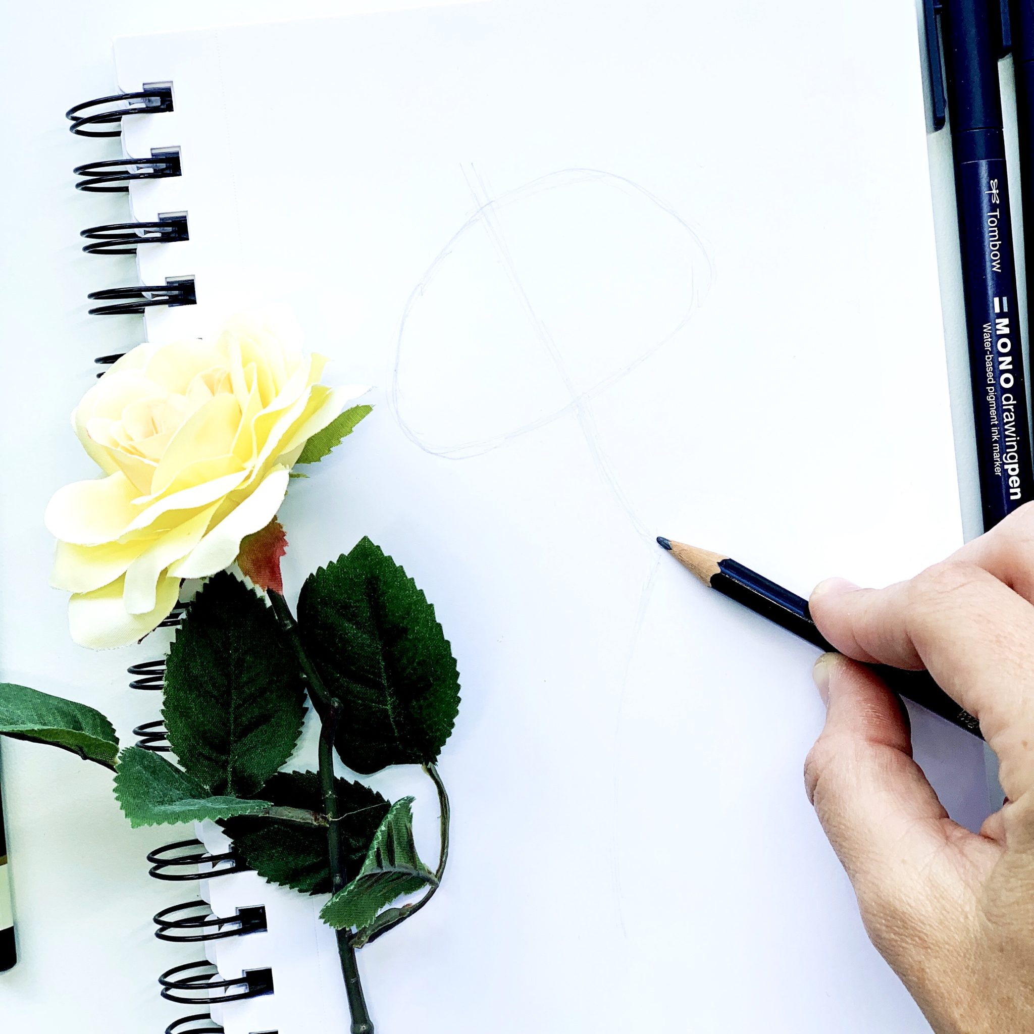 Tips for Drawing Simple Flowers Using MONO Drawing Pens - Tombow USA Blog