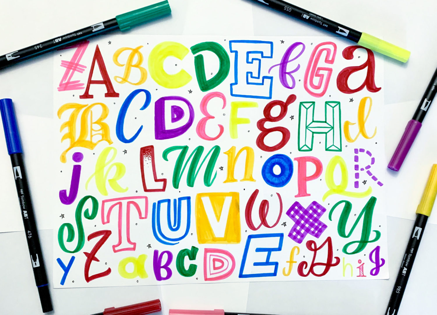 A Practical Guide to Lettering in Different Styles - Tombow USA Blog