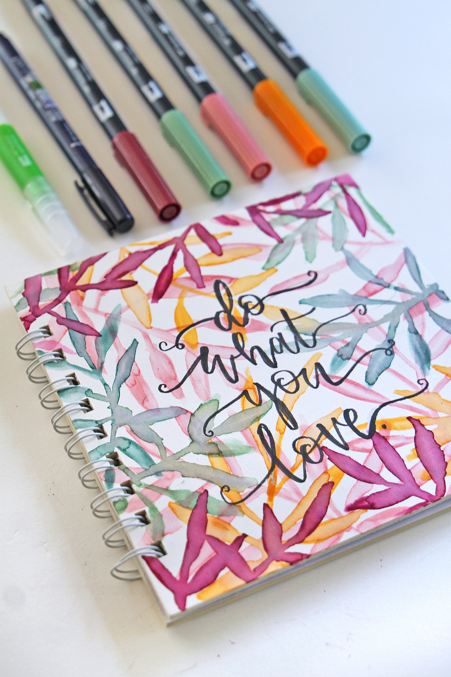 DIY Tropical Art Journal - Tombow USA Blog