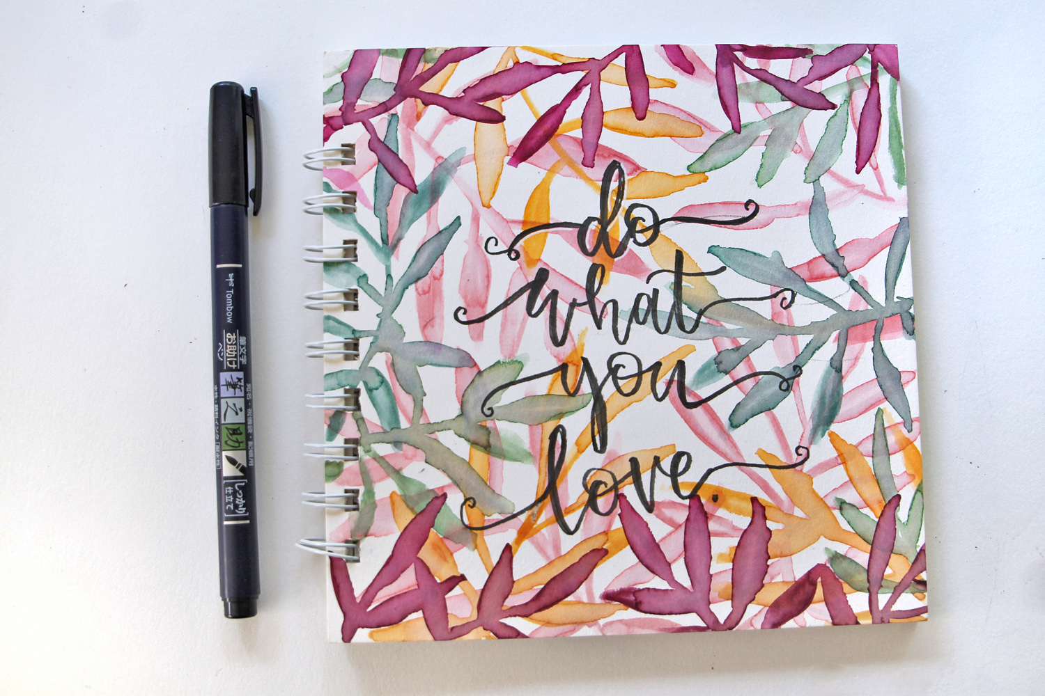 DIY Tropical Art Journal - Tombow USA Blog