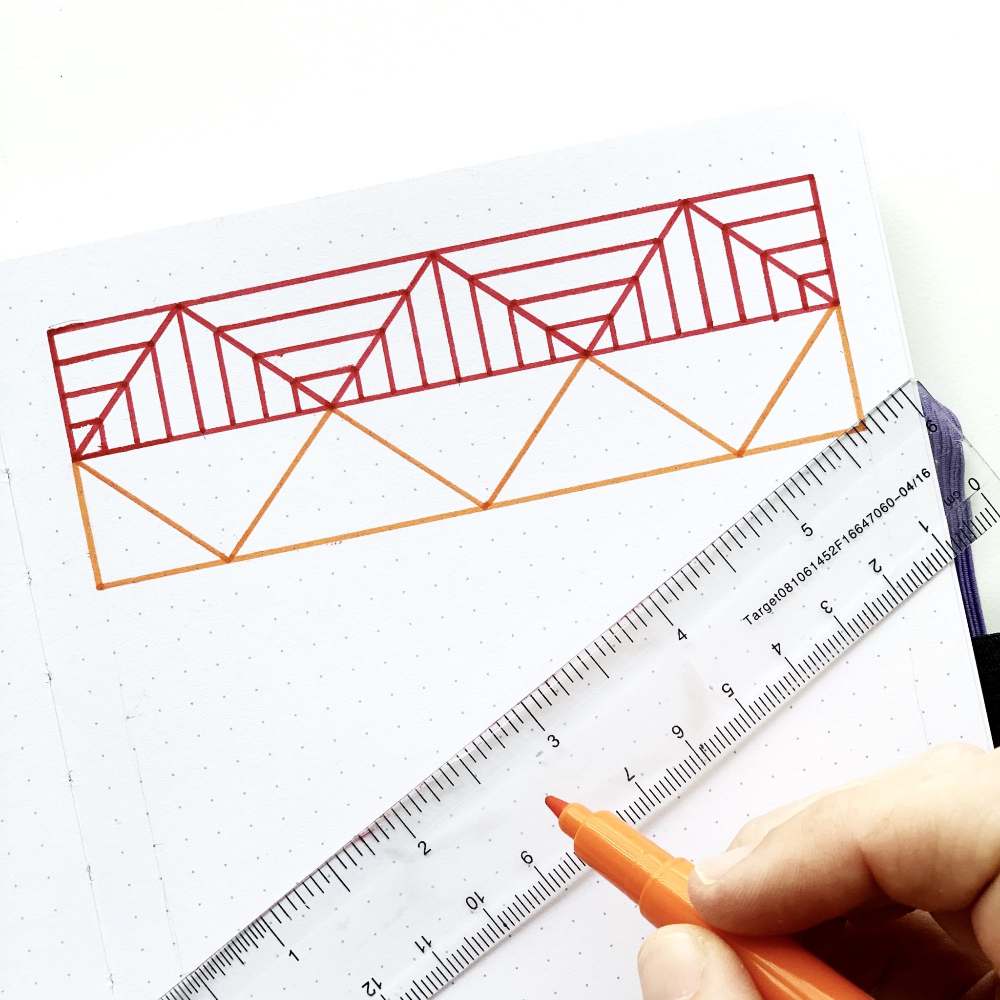 DIY Geometric Pattern Tutorial - Adrienne Castleton