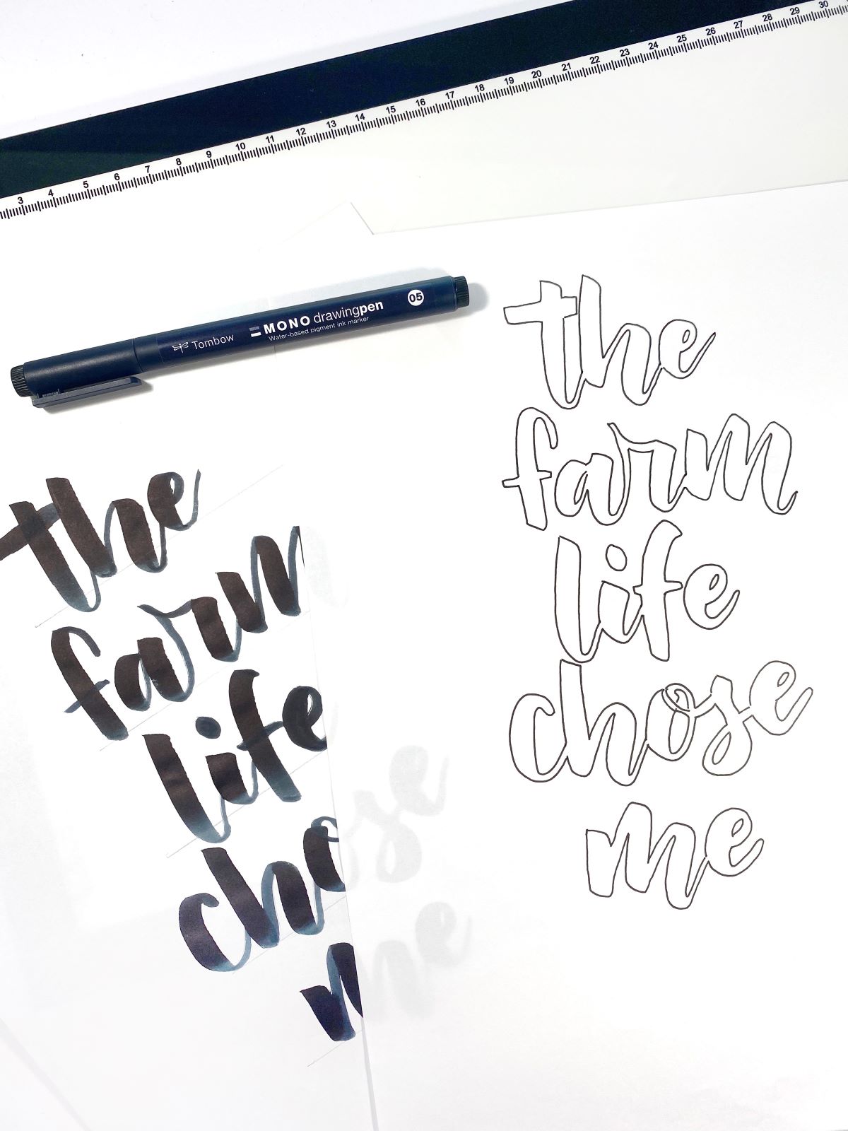 Create Cow Print Lettering - Mandy Faucher