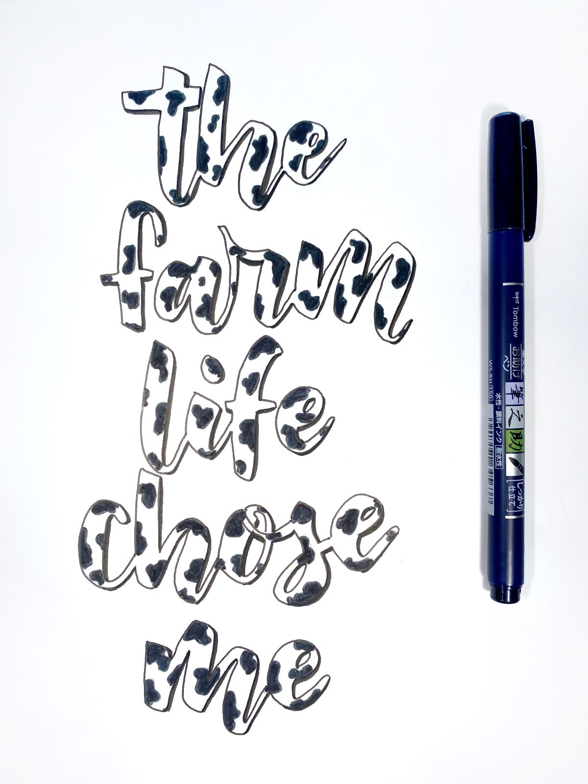 Create Cow Print Lettering - Mandy Faucher