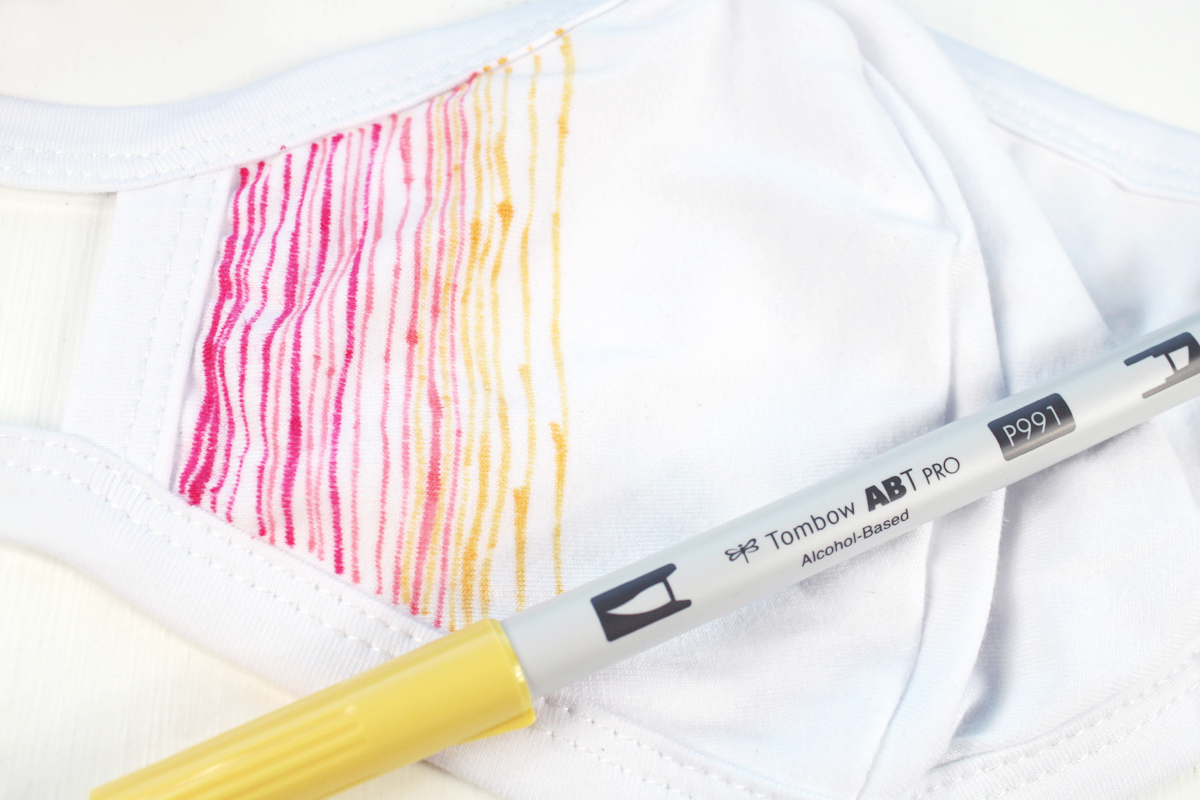 How to Decorate a Face Mask With Tombow ABT PRO Markers - Natalie Shaw 