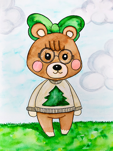 How to Make a Fun Doodle of Animal Crossing Cubs - Jennie Garcia 