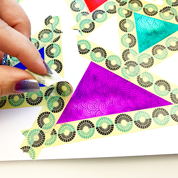 How To Make Fun Watercolor Geometric Patterns - Jennie Garcia