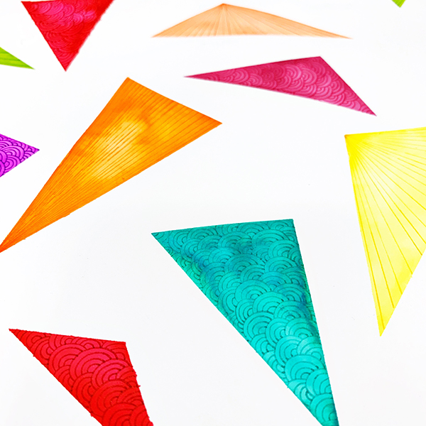 How To Make Fun Watercolor Geometric Patterns - Jennie Garcia