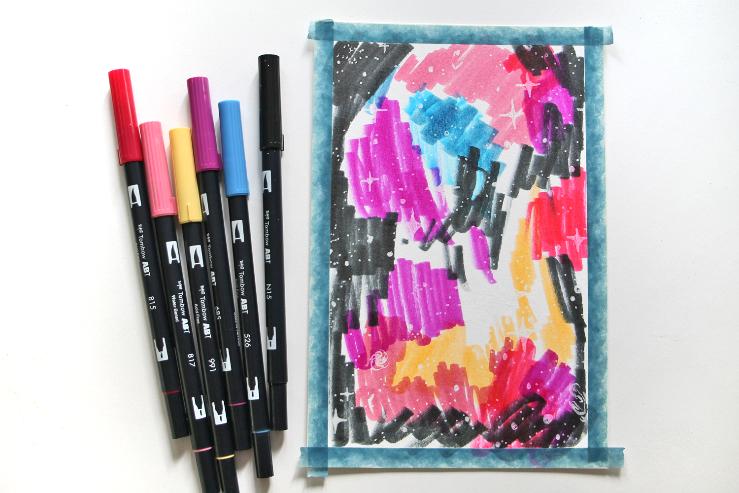 Your Guide to Painting Watercolor Galaxies Using Dual Brush Pens - Katie Smith