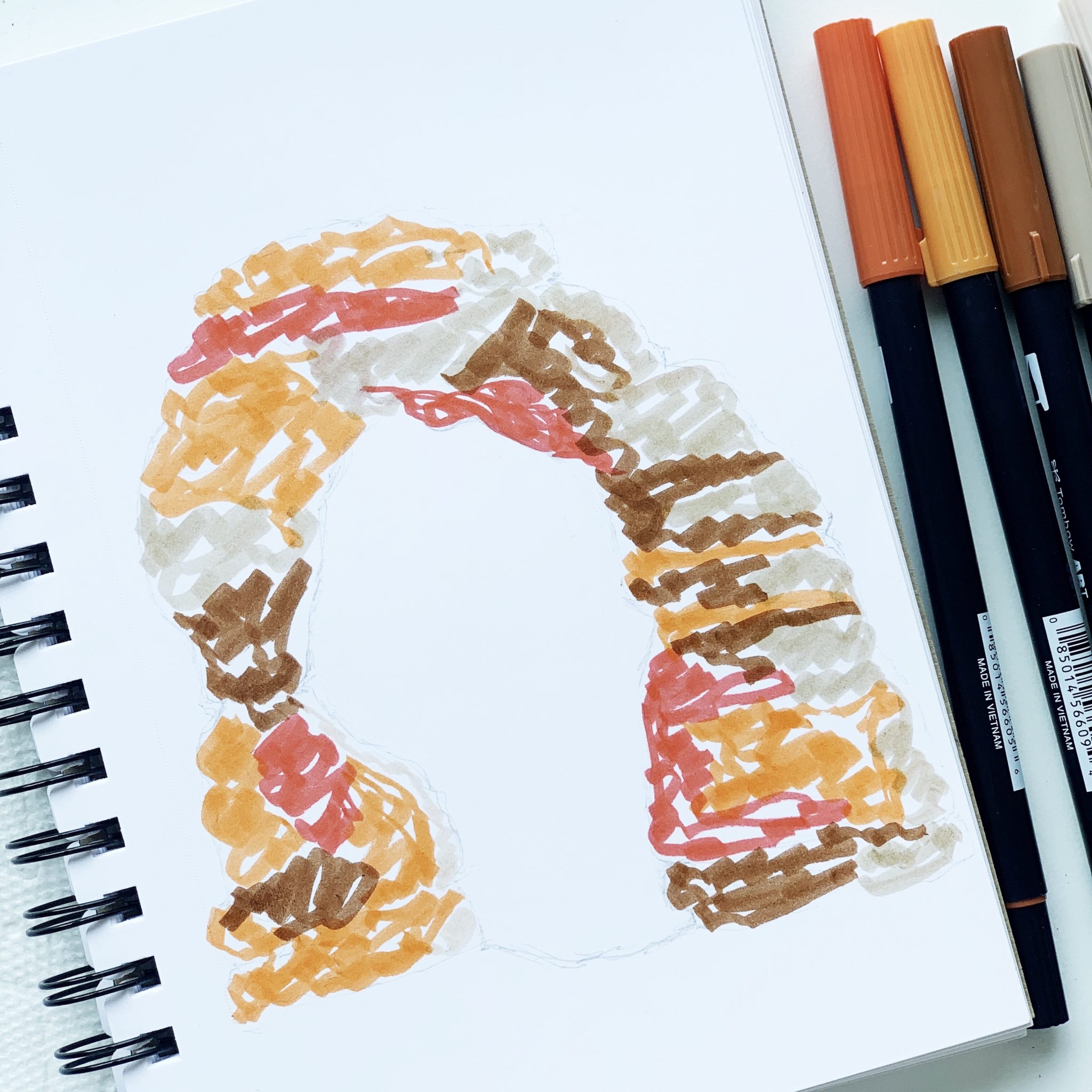 Delicate Arch Watercolor Tutorial Using Dual Brush Pens - Adrienne Castleton