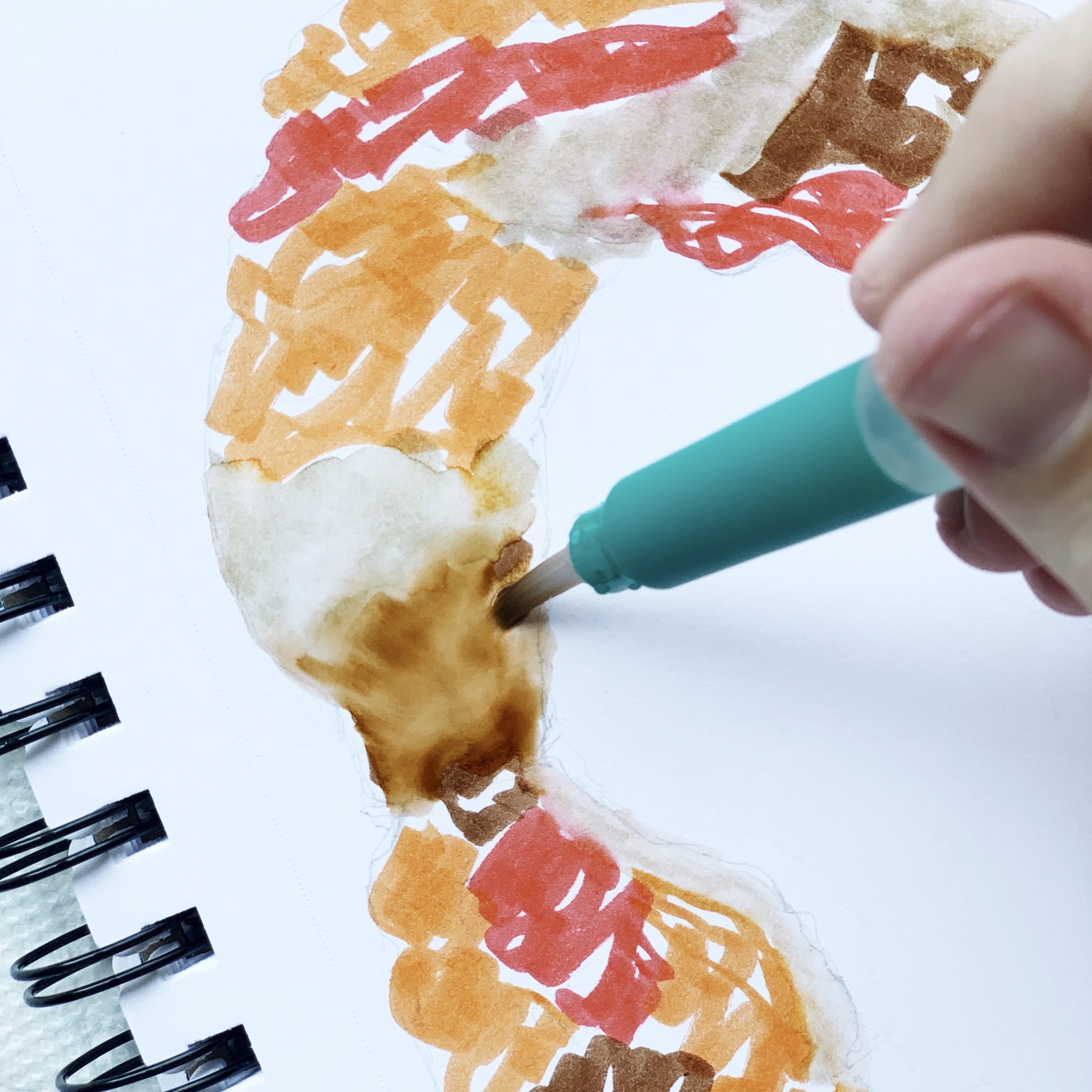 Delicate Arch Watercolor Tutorial Using Dual Brush Pens - Adrienne Castleton