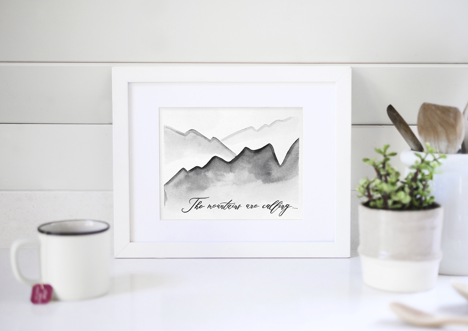 Watercolor 101: How to Paint a Simple Mountain Scene - Ski Utah