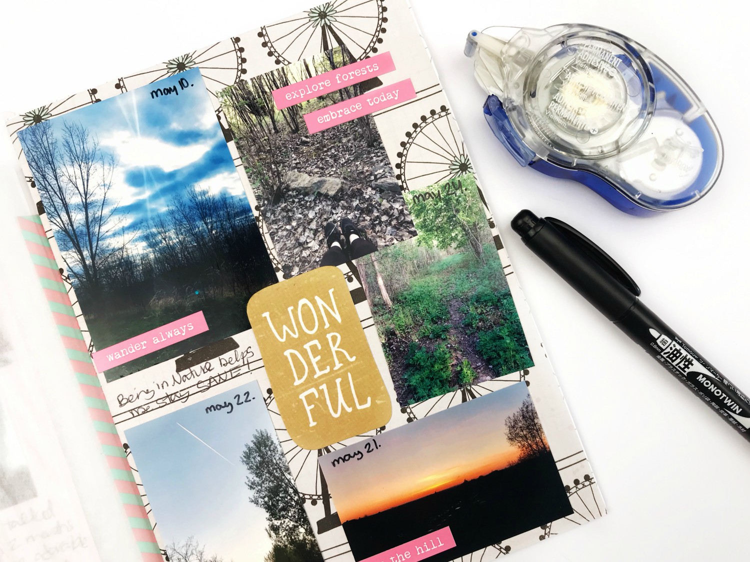 Memory Keeping in a Junk Journal - Tombow USA Blog