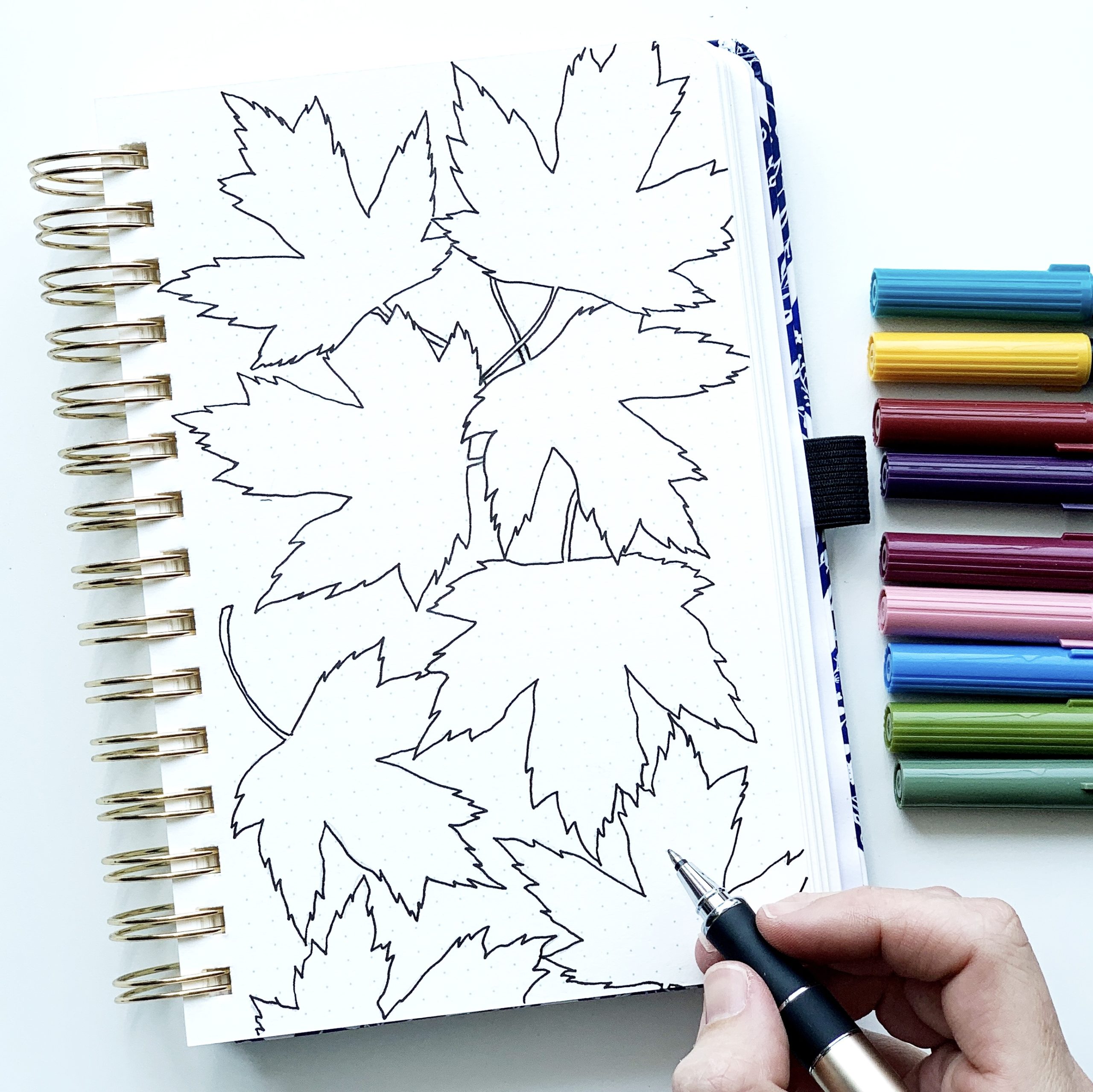 Fall Leaves Watercolor Tutorial - Adrienne Castleton
