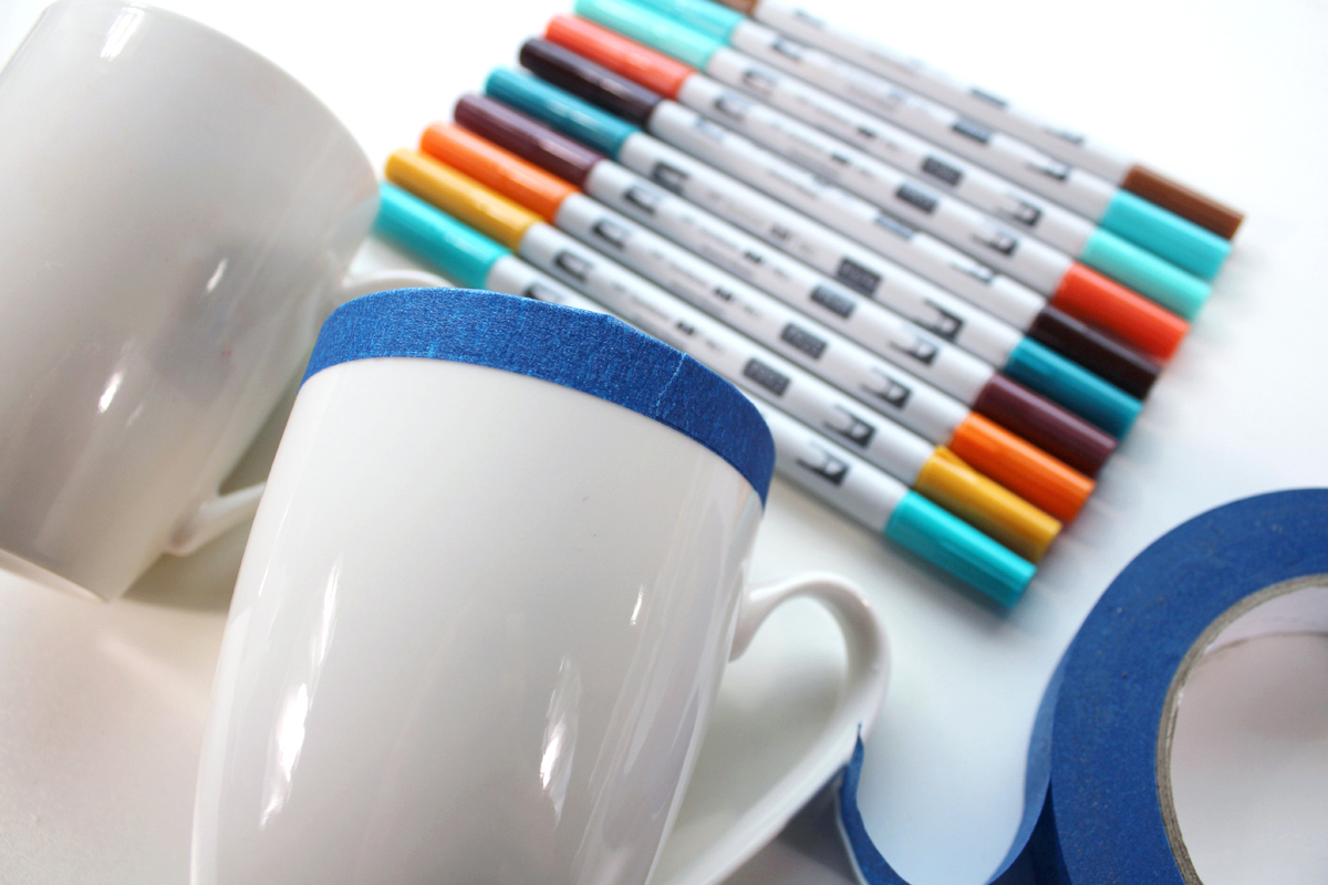 Make Color Block Autumn Mugs With ABT PRO Markers - Natalie Shaw