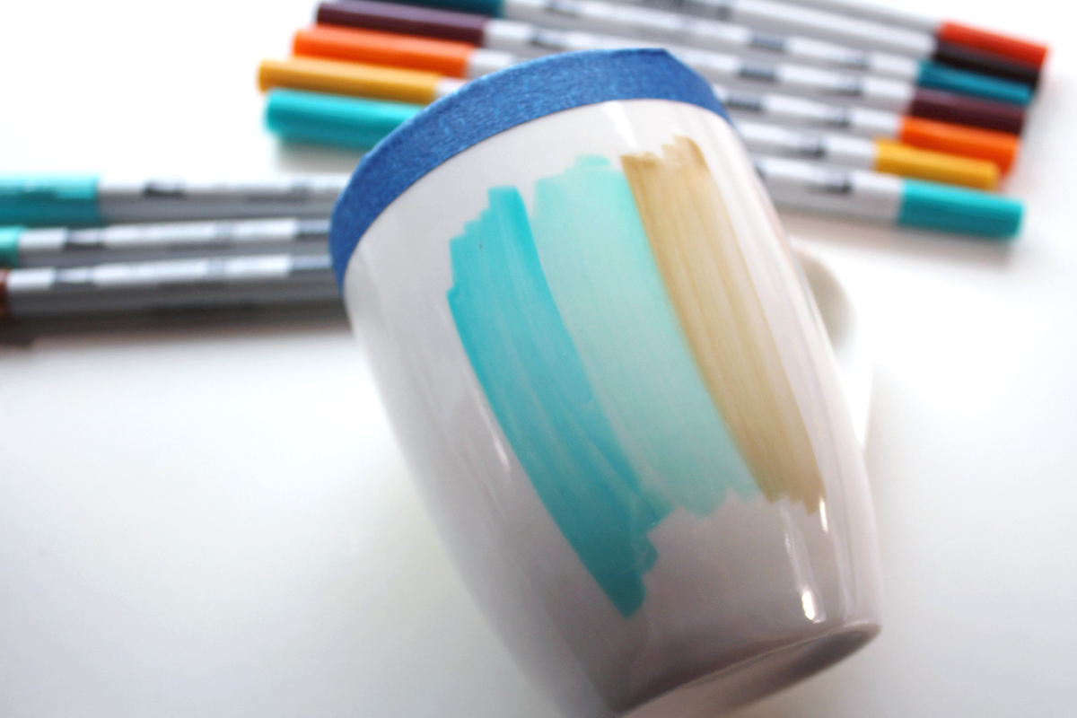 Make Color Block Autumn Mugs With ABT PRO Markers - Natalie Shaw
