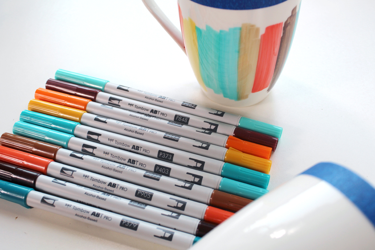 Make Color Block Autumn Mugs With ABT PRO Markers - Natalie Shaw