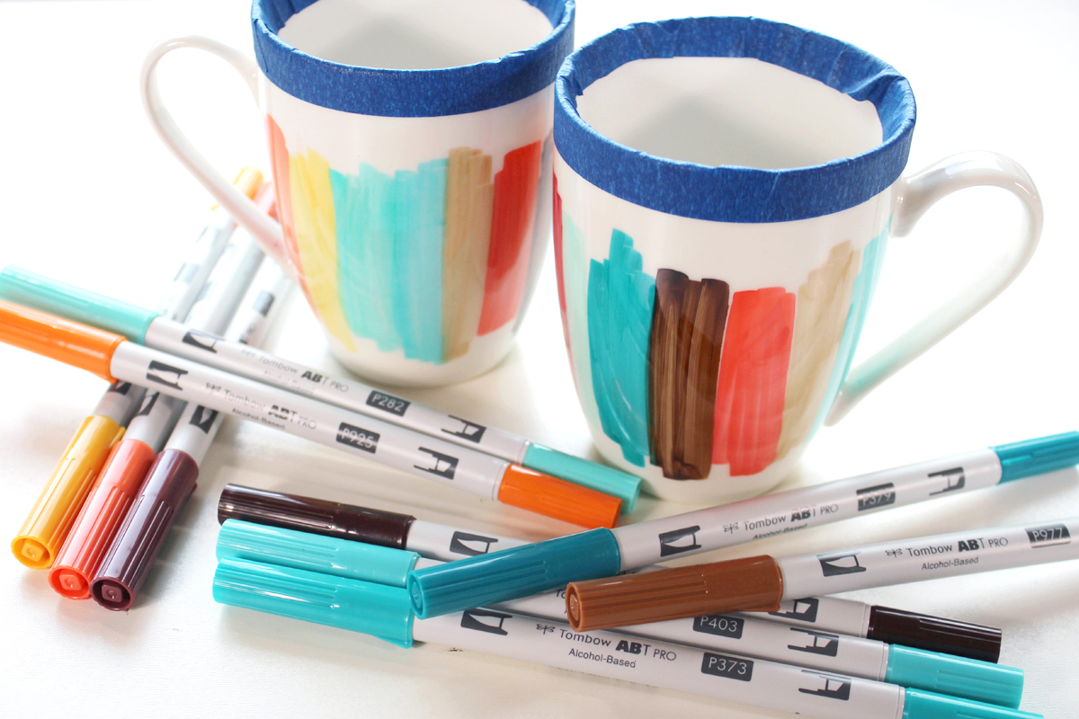 Make Color Block Autumn Mugs With ABT PRO Markers - Natalie Shaw