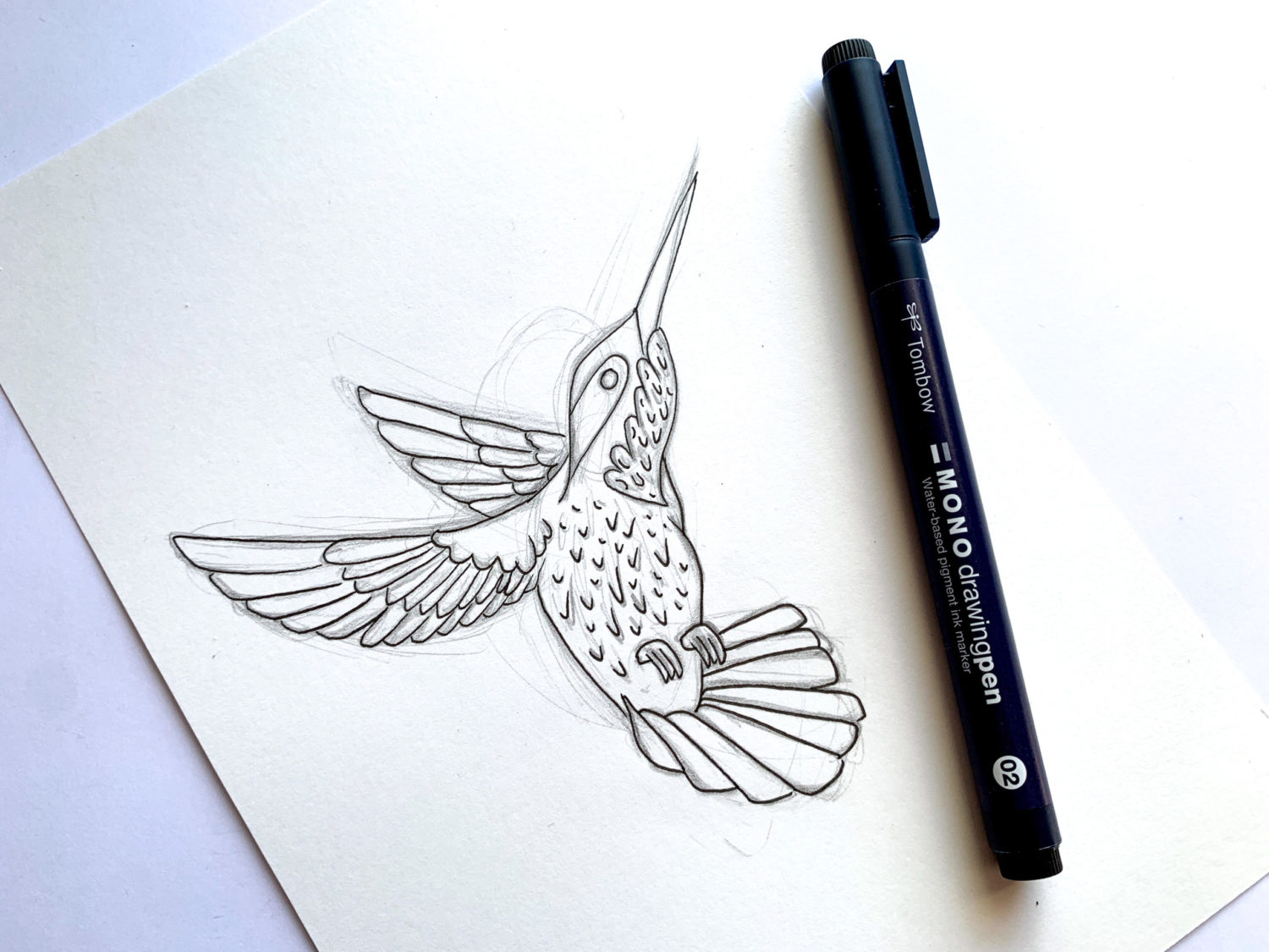 Inking Sketches With MONO Drawing Pens - Ali LePere